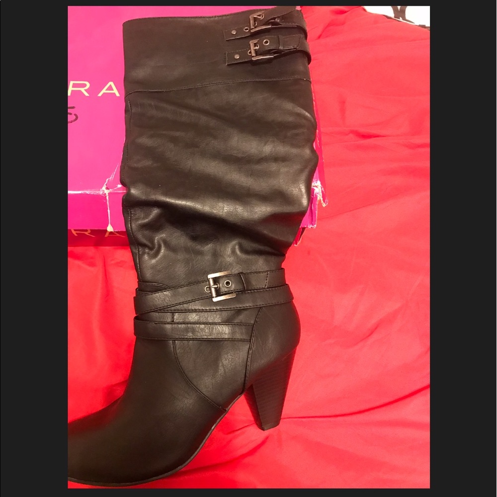 Rampage Black Tall Boots